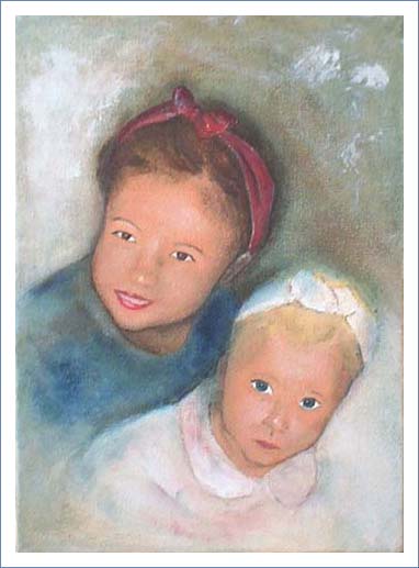 Portrait de deux soeurs